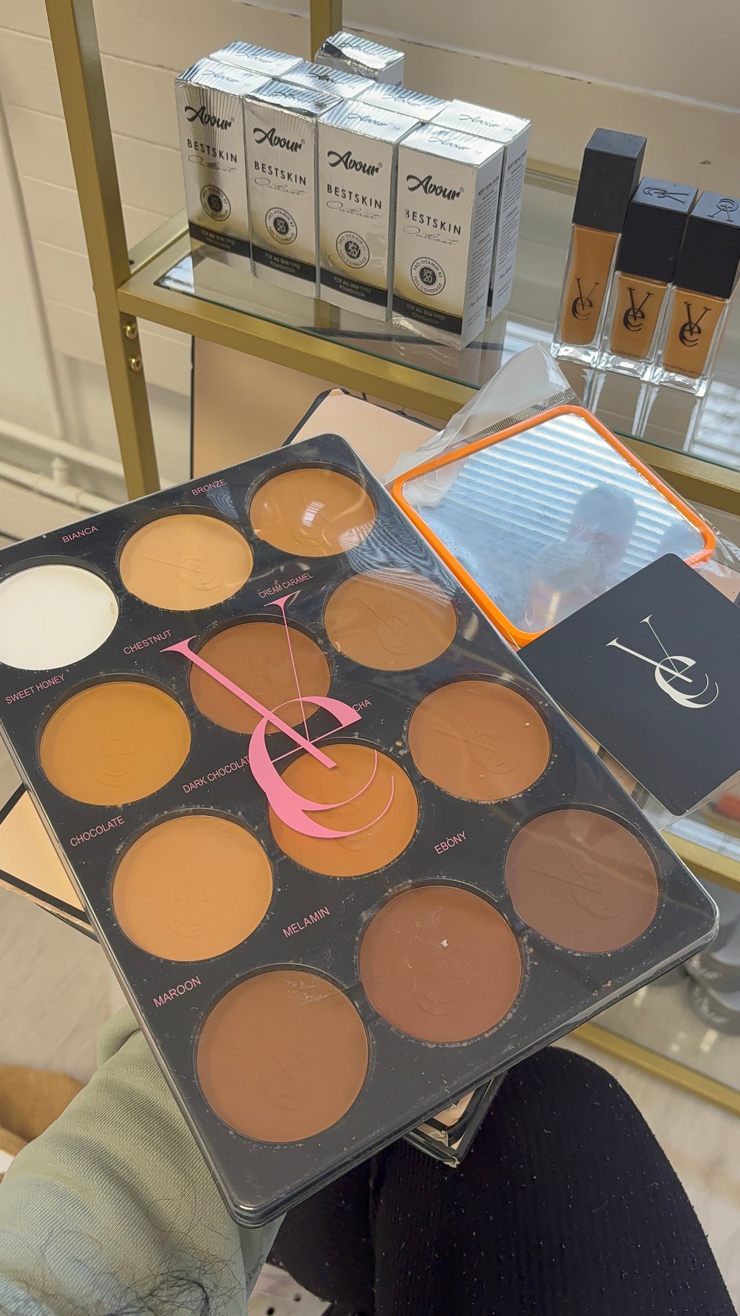 PALETTE TEINT VEE BEAUTY + MIROIR